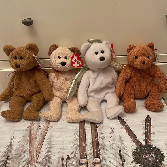 Ty Beanie Babies Bear Collection— 4 Bears NWT - Picture 1 of 7